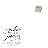 Stijlvol voor rijker voor slechtere typografie bru rubberstempel (Gestempeld)