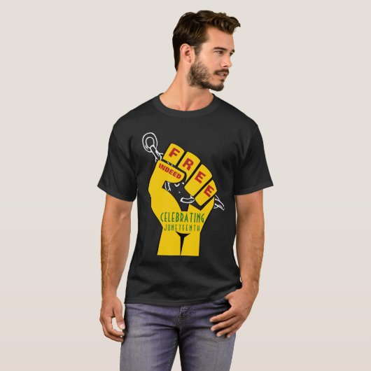 Stijlvol, vrij jUNETEENTH T-shirt (Voorkant volledig)