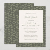 Stijlvol Vrijgezellenfeest met botanische groen Kaart (Voorkant / Achterkant)