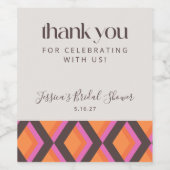 Stijlvol Vrijgezellenfeest uit de middeleeuwse mod Wijn Etiket (Enkel label)