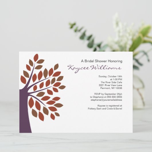 Stijlvol Vrijgezellenfeest van pruimelboom Kaart (Staand voorkant)