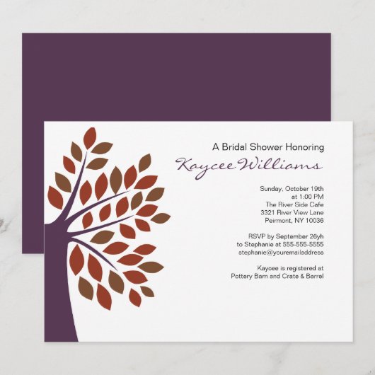 Stijlvol Vrijgezellenfeest van pruimelboom Kaart (Voorkant / Achterkant)