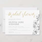 Stijlvol Vrijgezellenfeest voor witte orchidee-kal Kaart (Voorkant)