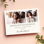 Stijlvol vrolijk ooit na Photo Cream Verloving Aankondiging