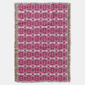 Stijlvol vuurrood en beige Tao Deken (Voorkant Verticaal)