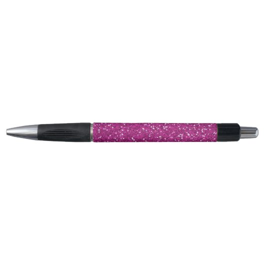 Stijlvol, warm roze glitter pen (Voorkant)