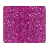 Stijlvol, warm roze glitter snijplank (Voorkant)