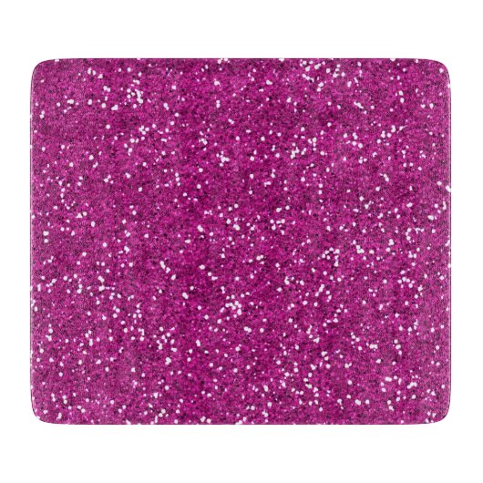 Stijlvol, warm roze glitter snijplank (Voorkant)