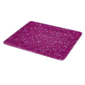Stijlvol, warm roze glitter snijplank (Hoek)