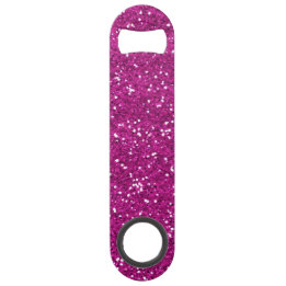 Stijlvol, warm roze glitter speed flessenopener
