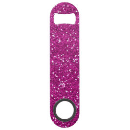 Stijlvol, warm roze glitter speed flessenopener