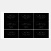 Stijlvol Waterdicht Multi-purpose Zwart & Wit Labels (Vel)