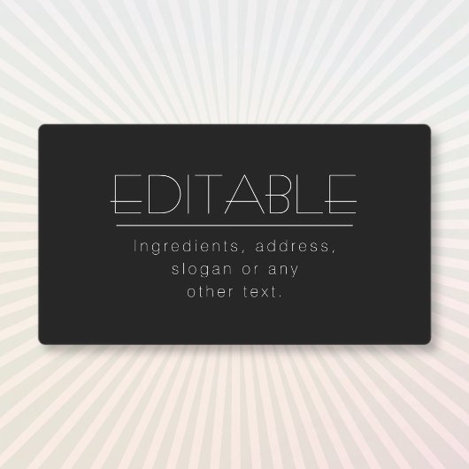 Stijlvol Waterdicht Multi-purpose Zwart & Wit Labels