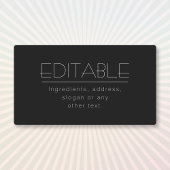 Stijlvol waterdicht multifunctioneel zwart-wit labels