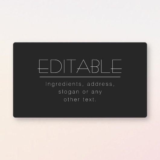 Stijlvol waterdicht multifunctioneel zwart-wit labels