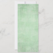 Stijlvol Waterverf Greenery Gold Wedding Menu Kaart (Achterkant)