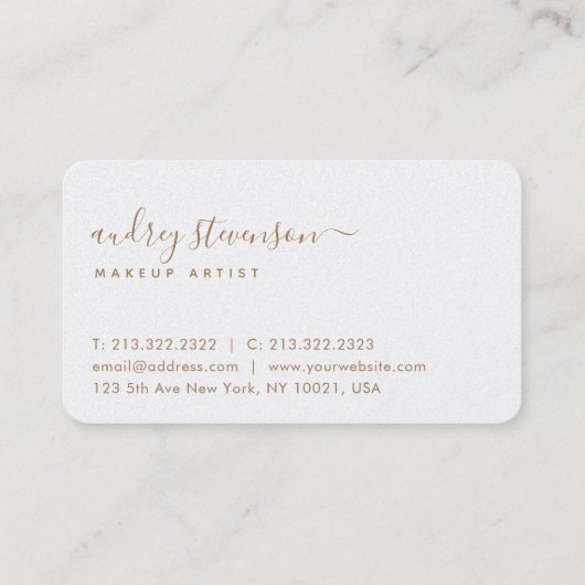 Stijlvol Waterverf Illustrator-script Visitekaartje (Achterkant)