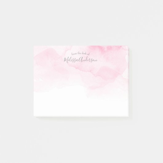 Stijlvol, Waterverf, Modern, Trendy, Chic Post-it® Notes (Voorkant)