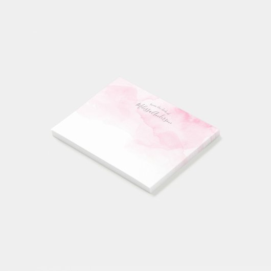 Stijlvol, Waterverf, Modern, Trendy, Chic Post-it® Notes (Schuin)