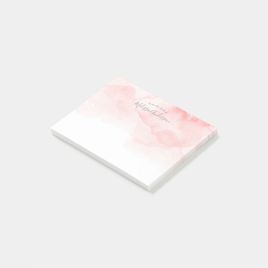 Stijlvol, Waterverf, Modern, Trendy, Chic Post-it® Notes (Schuin)