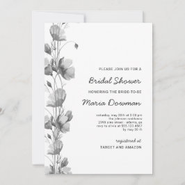 Stijlvol waterverf wildflower Vrijgezellenfeest Kaart