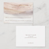 Stijlvol, waterverf, yoga, spa, Appointcard Afsprakenkaartje (Voorkant / Achterkant)