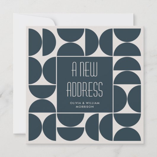 Stijlvol We hebben verplaatst Nieuw Home Adres Bla Aankondiging (Voorkant)