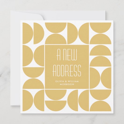 Stijlvol We hebben verplaatst Nieuw Home Adres Gee Aankondiging (Voorkant)
