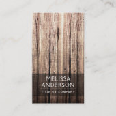 Stijlvol weersprofiel van houtwaren visitekaartje (Voorkant)