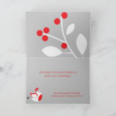 Stijlvol Wenskaart met feestelijke feestdagen (Binnen)