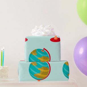 Stijlvol Wereldbol Cadeaupapier