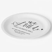 Stijlvol Wij Doen Huwelijksgeloften Vernieuwing Papieren Bordje (Gekanteld)