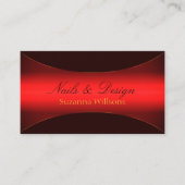 Stijlvol Wijnrood met gouden Shimmer-rand legant Visitekaartje (Voorkant)