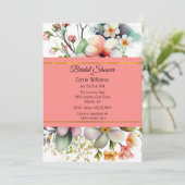 Stijlvol Wildflower Vrijgezellenfeest Kaart (Staand voorkant)