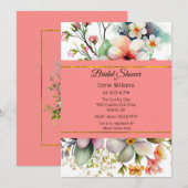 Stijlvol Wildflower Vrijgezellenfeest Kaart (Voorkant / Achterkant)