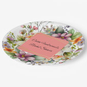 Stijlvol Wildflower Vrijgezellenfeest Papieren Bordje (Gekanteld)