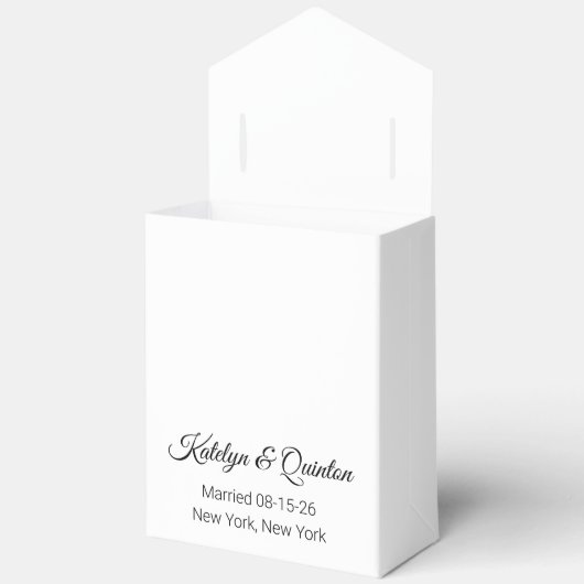 Stijlvol wit bedankdoosjes (Open)