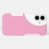 Stijlvol Wit Gevormd op Lichtroze Case-Mate iPhone Case (Achterkant (horizontaal))