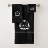 Stijlvol wit luxe Lijst en kroon Bad Handdoek (Insitu)