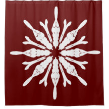 Stijlvol wit patroon op Bourgogne