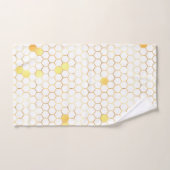 Stijlvol witgoud honingraat bad handdoek (Handdoek)