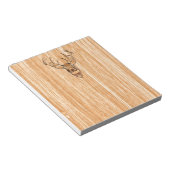 Stijlvol Witte staart Der Licht Hout Graan Deco Notitieblok (Schuin)