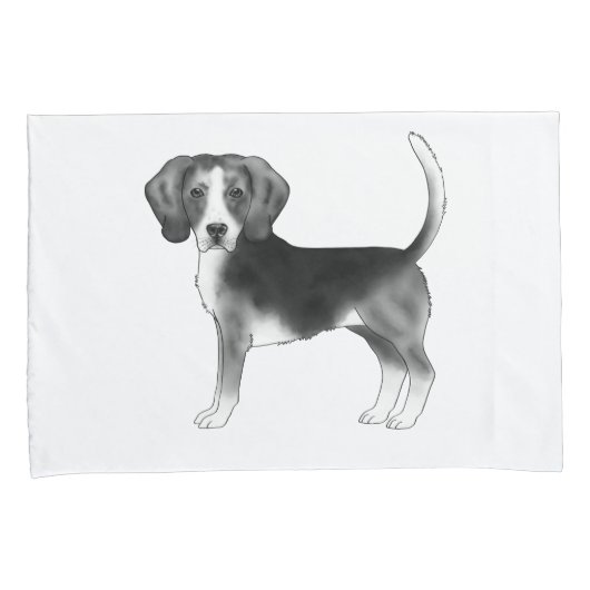 Stijlvol woordblok in zwart-wit kussensloop (Voorkant-Rechts)