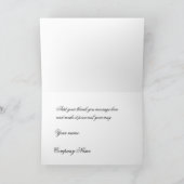 Stijlvol zakelijk dankzij je stijl bedankkaart (Binnen)