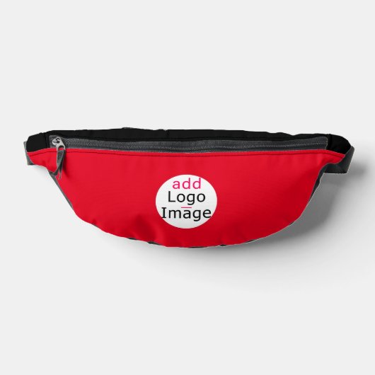 Stijlvol zakelijk minimaal levendig rood heuptasje (Liggend)