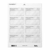 Stijlvol Zakelijk Professioneel Logo Verzendlabel (Full Sheet)