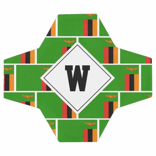 Stijlvol ZAMBIA FLAG Monogram Voetbal (Enkel)