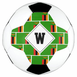 Stijlvol ZAMBIA FLAG Monogram Voetbal