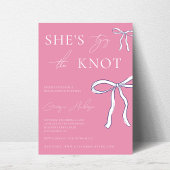 Stijlvol Ze is Tying the Knot Pink Vrijgezellenfee Kaart