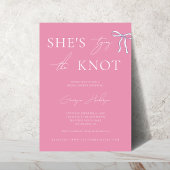 Stijlvol Ze is Tying the Knot Pink Vrijgezellenfee Kaart
